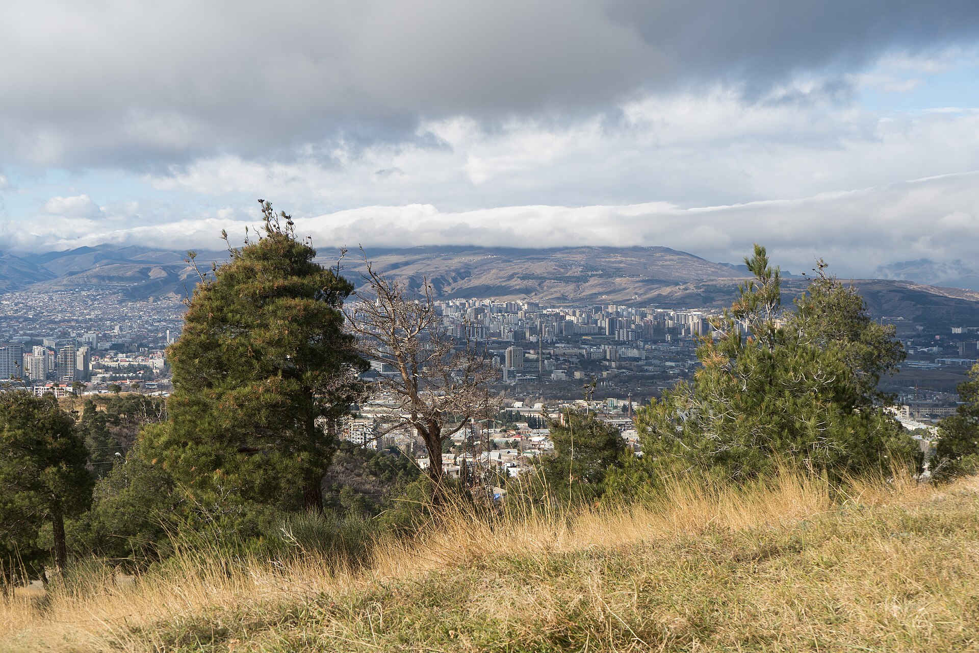 Panoramic landscape near the Chronicle of Georgia